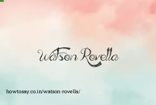 Watson Rovella