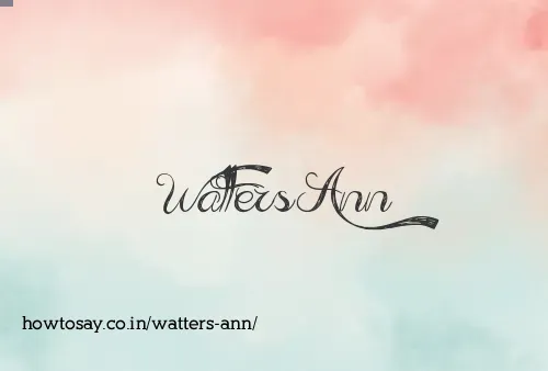 Watters Ann