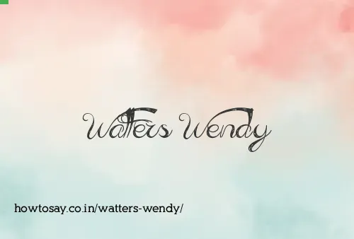 Watters Wendy