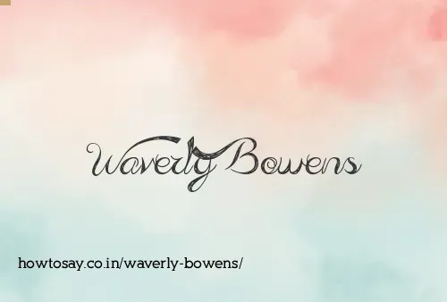 Waverly Bowens