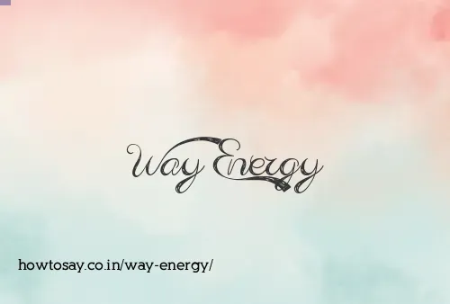 Way Energy