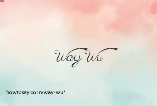 Way Wu