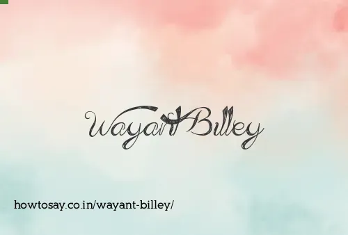 Wayant Billey