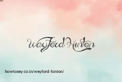 Wayford Hinton