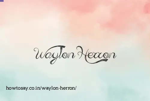 Waylon Herron