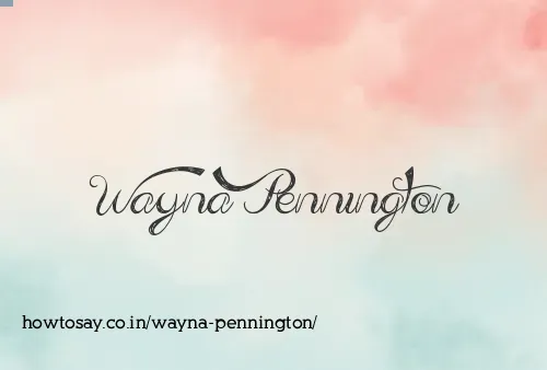 Wayna Pennington