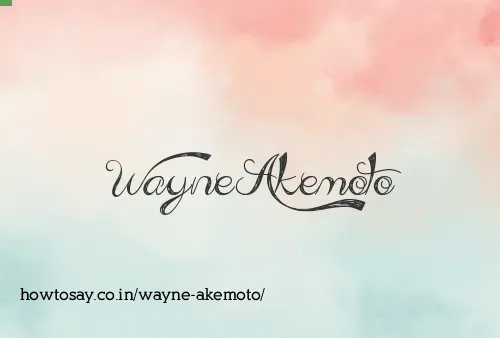 Wayne Akemoto