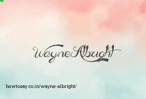 Wayne Albright