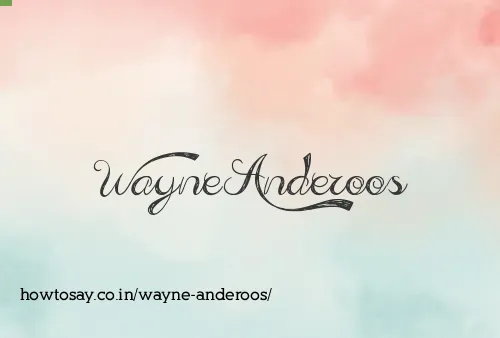 Wayne Anderoos