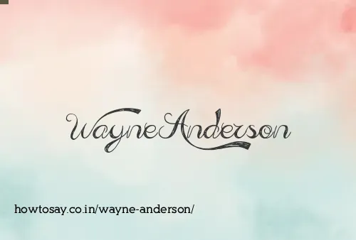Wayne Anderson