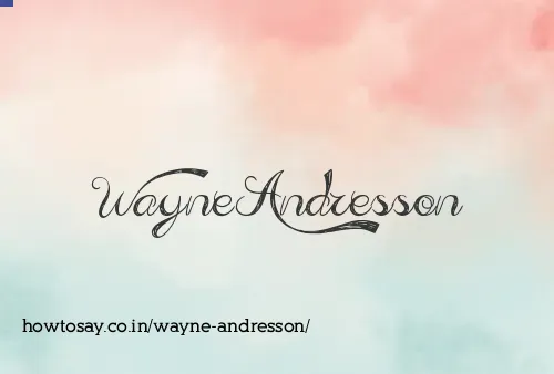 Wayne Andresson