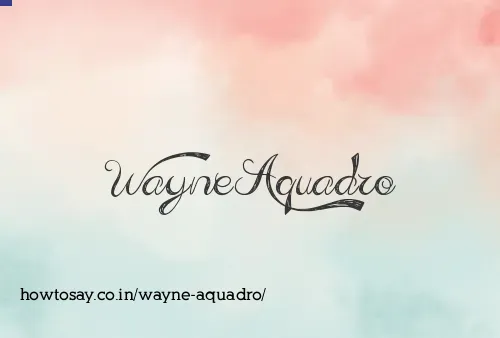 Wayne Aquadro