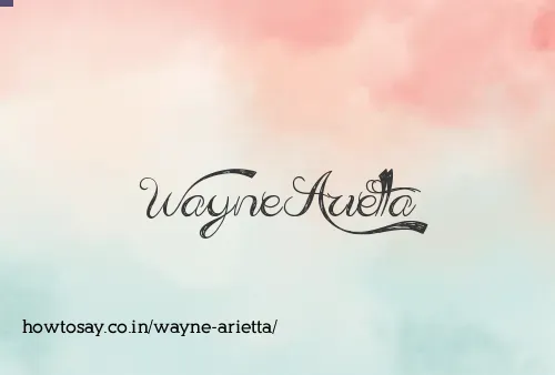Wayne Arietta