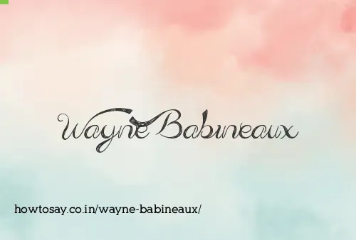 Wayne Babineaux