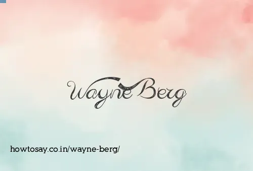 Wayne Berg