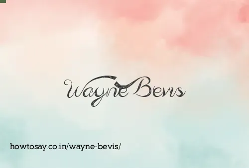 Wayne Bevis