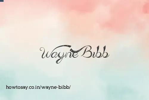 Wayne Bibb