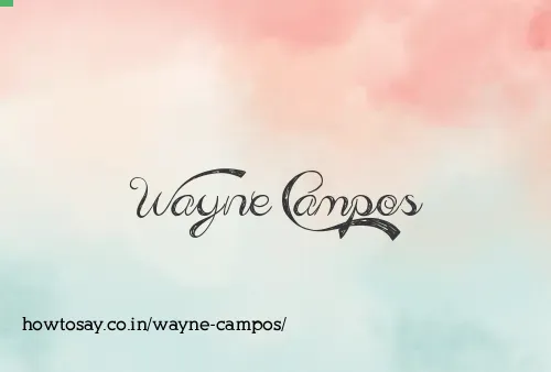 Wayne Campos