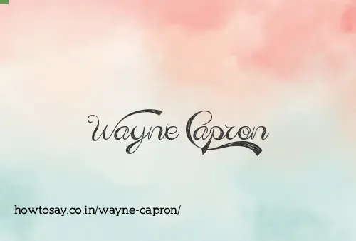 Wayne Capron