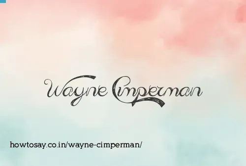 Wayne Cimperman