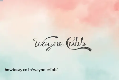 Wayne Cribb