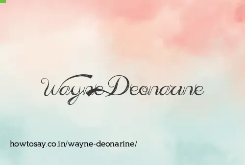 Wayne Deonarine