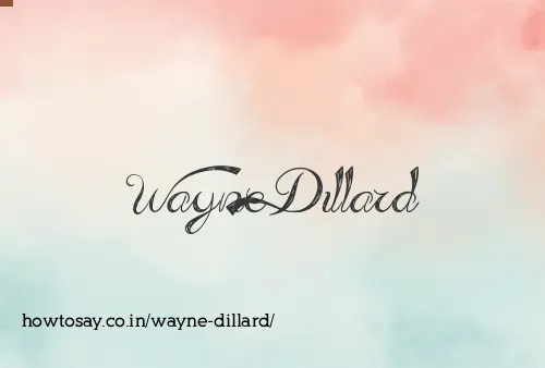 Wayne Dillard