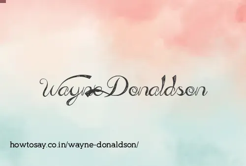 Wayne Donaldson