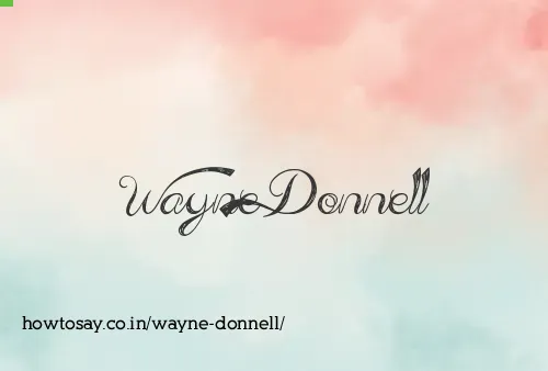 Wayne Donnell