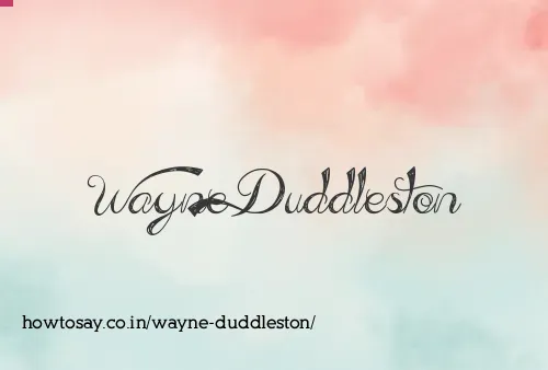 Wayne Duddleston