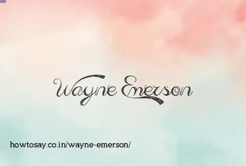 Wayne Emerson