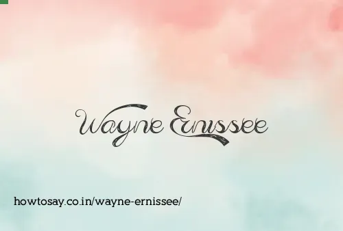 Wayne Ernissee