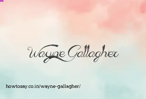 Wayne Gallagher