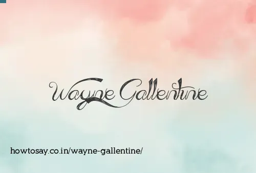 Wayne Gallentine