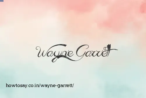 Wayne Garrett