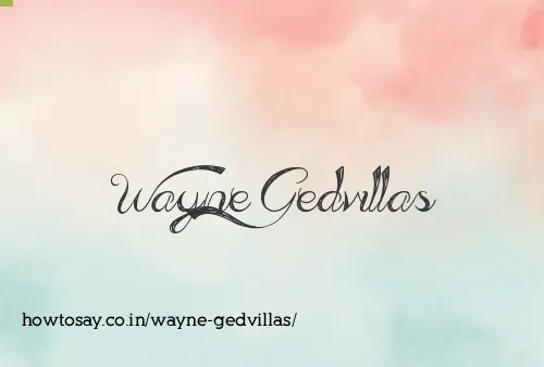 Wayne Gedvillas