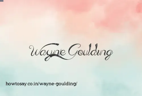 Wayne Goulding