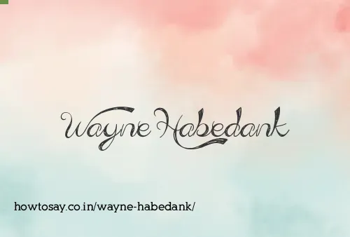 Wayne Habedank