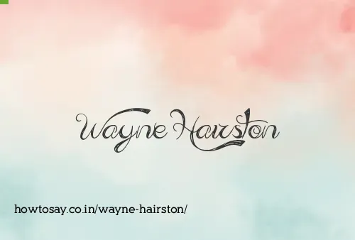 Wayne Hairston