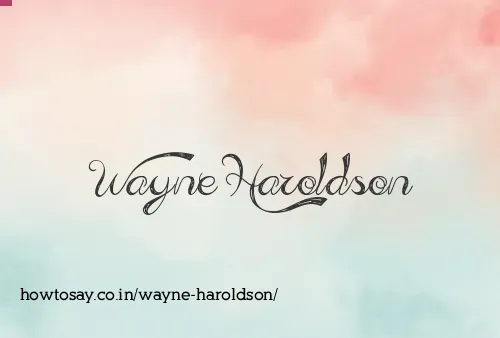 Wayne Haroldson