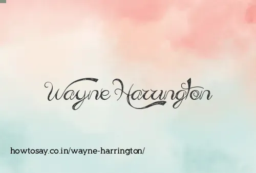 Wayne Harrington