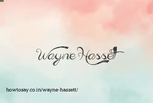 Wayne Hassett