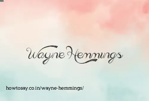 Wayne Hemmings