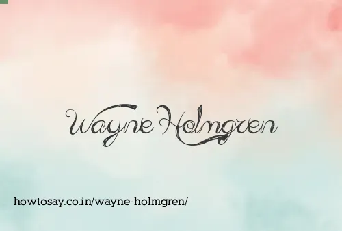 Wayne Holmgren
