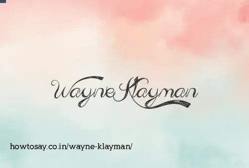 Wayne Klayman