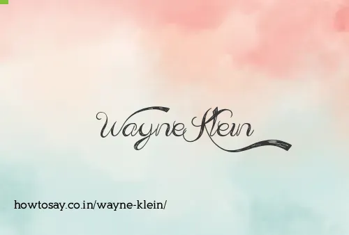 Wayne Klein