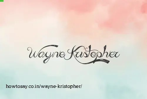 Wayne Kristopher