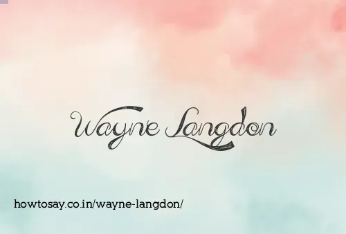 Wayne Langdon