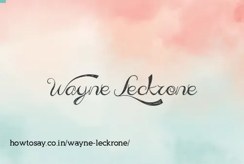 Wayne Leckrone