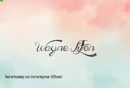 Wayne Lifton